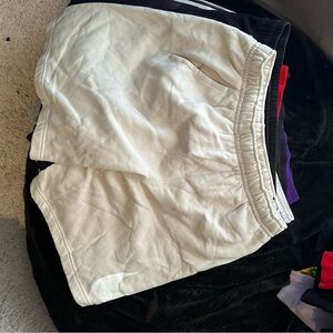 Nike Beige Fleece Shorts